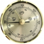Barometr 70 mm - zakres pomiarowy 960 do 1060 hPa
